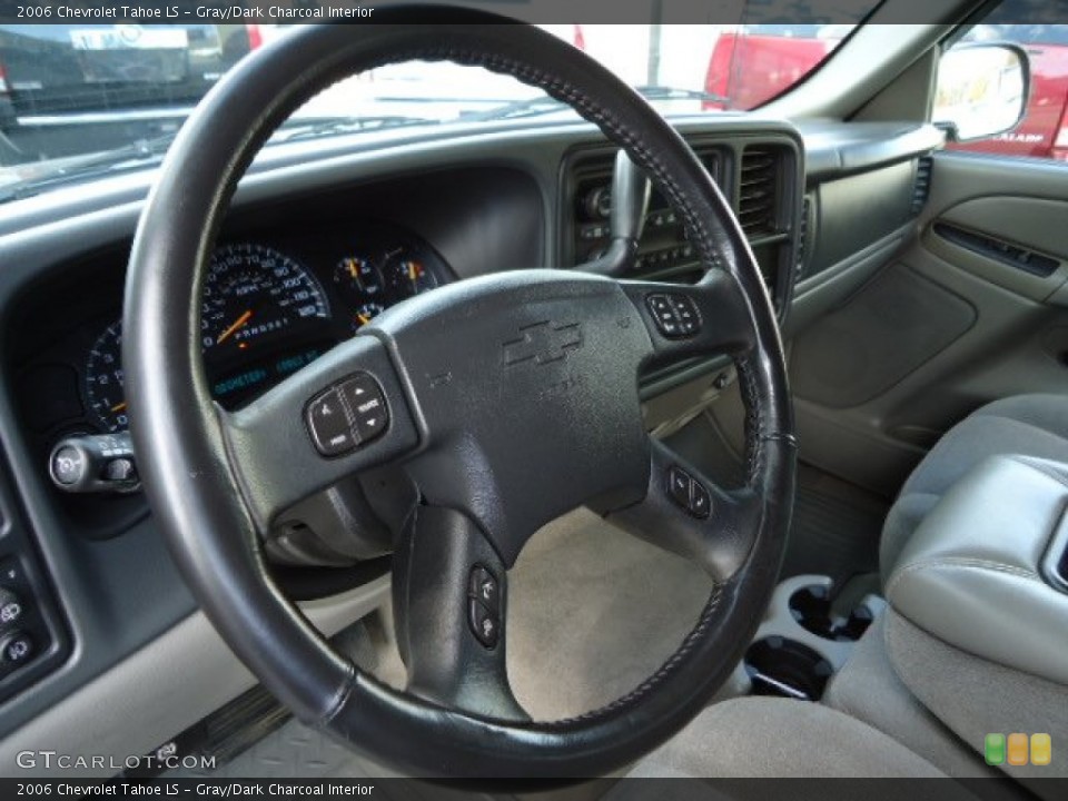 Gray/Dark Charcoal Interior Steering Wheel for the 2006 Chevrolet Tahoe LS #56813590