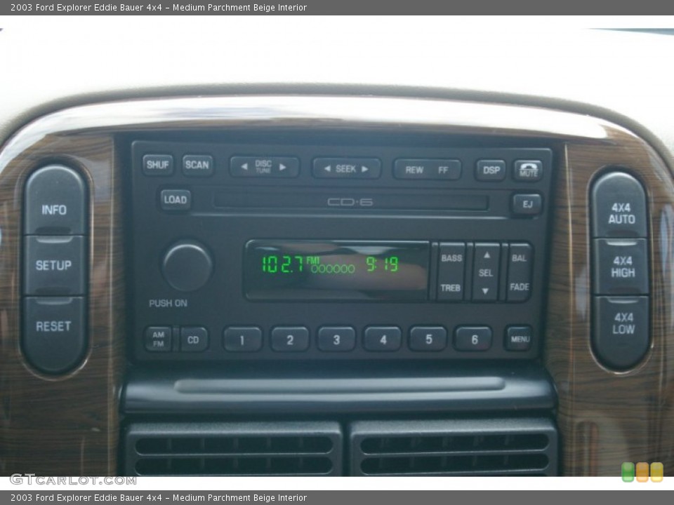 Medium Parchment Beige Interior Audio System for the 2003 Ford Explorer Eddie Bauer 4x4 #56814382