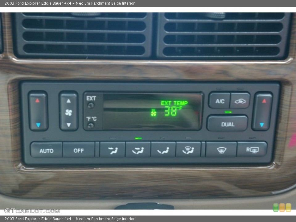 Medium Parchment Beige Interior Controls for the 2003 Ford Explorer Eddie Bauer 4x4 #56814391