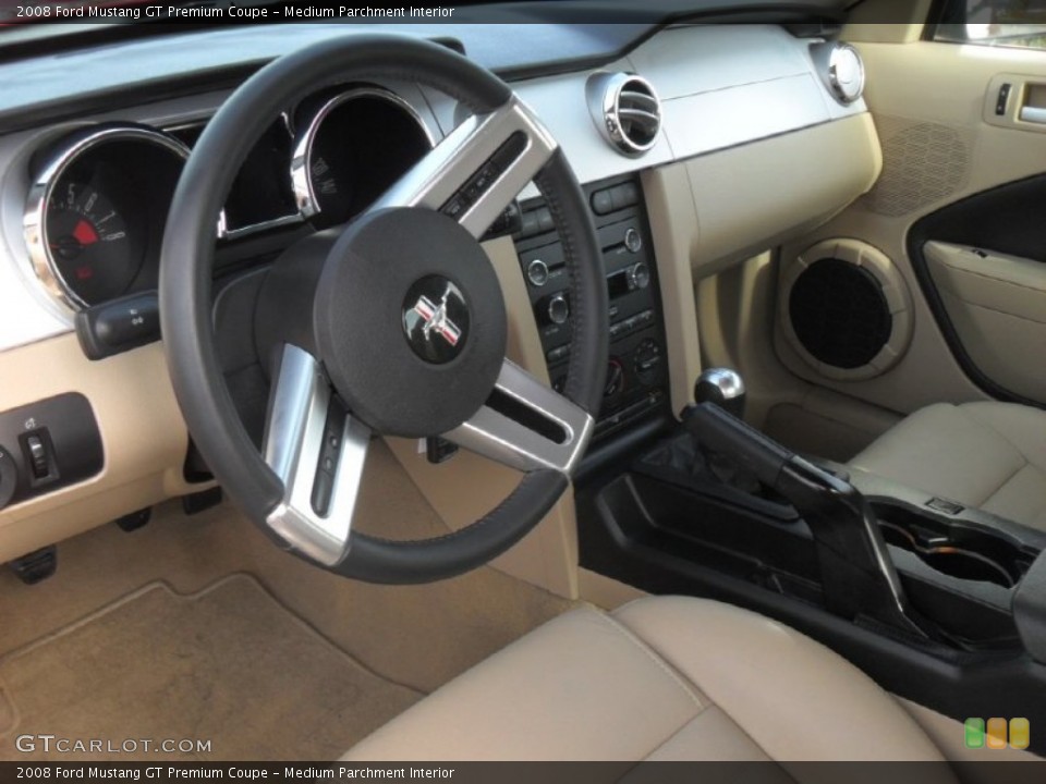 Medium Parchment Interior Prime Interior for the 2008 Ford Mustang GT Premium Coupe #56817577