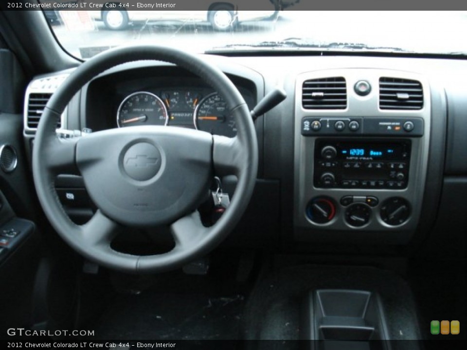 Ebony Interior Dashboard for the 2012 Chevrolet Colorado LT Crew Cab 4x4 #56818234