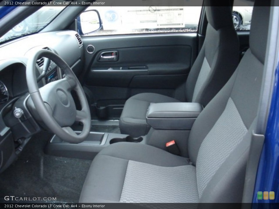 Ebony Interior Photo for the 2012 Chevrolet Colorado LT Crew Cab 4x4 #56818240