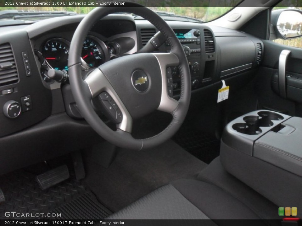 Ebony Interior Prime Interior for the 2012 Chevrolet Silverado 1500 LT Extended Cab #56818321