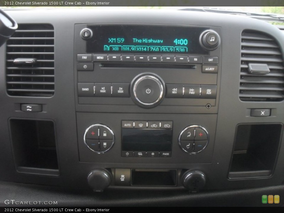 Ebony Interior Audio System for the 2012 Chevrolet Silverado 1500 LT Crew Cab #56819401