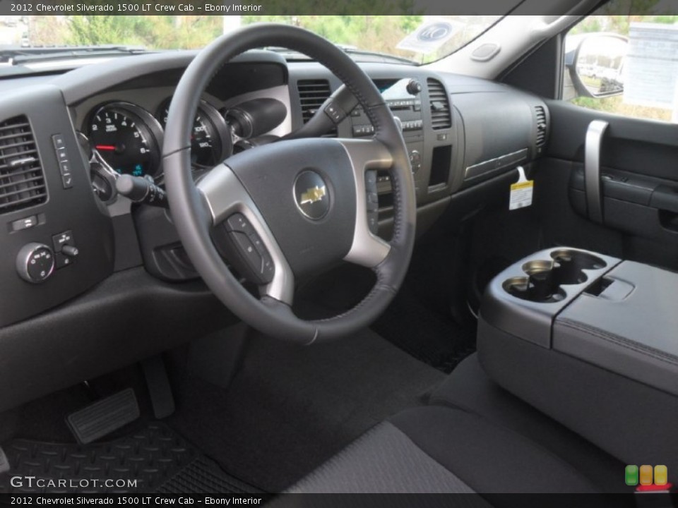 Ebony Interior Prime Interior for the 2012 Chevrolet Silverado 1500 LT Crew Cab #56819485
