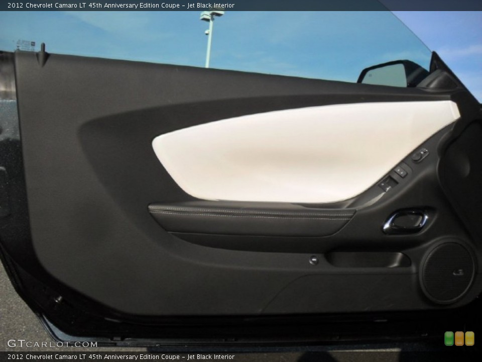 Jet Black Interior Door Panel for the 2012 Chevrolet Camaro LT 45th Anniversary Edition Coupe #56820157