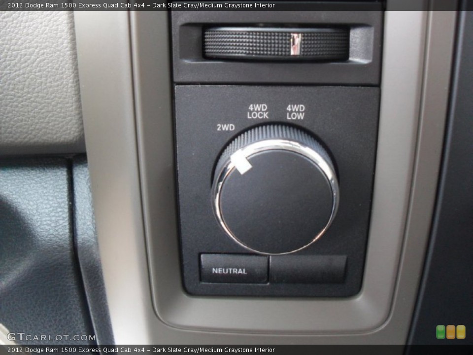 Dark Slate Gray/Medium Graystone Interior Controls for the 2012 Dodge Ram 1500 Express Quad Cab 4x4 #56821516