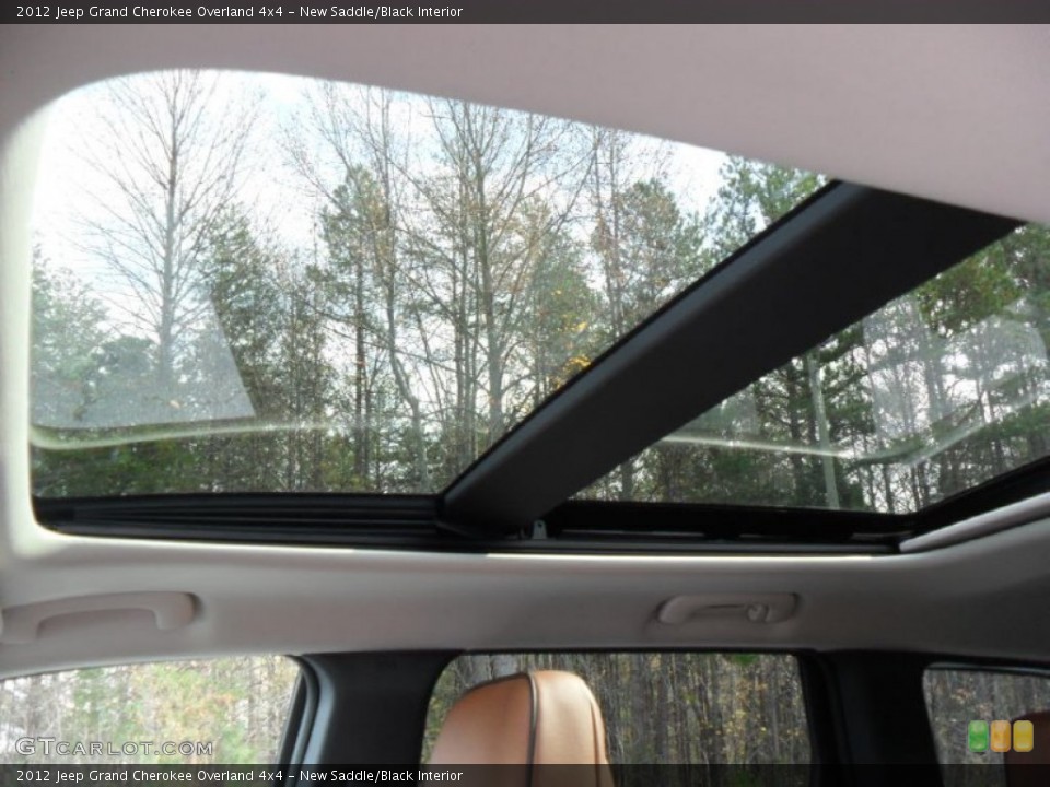 New Saddle/Black Interior Sunroof for the 2012 Jeep Grand Cherokee Overland 4x4 #56821960