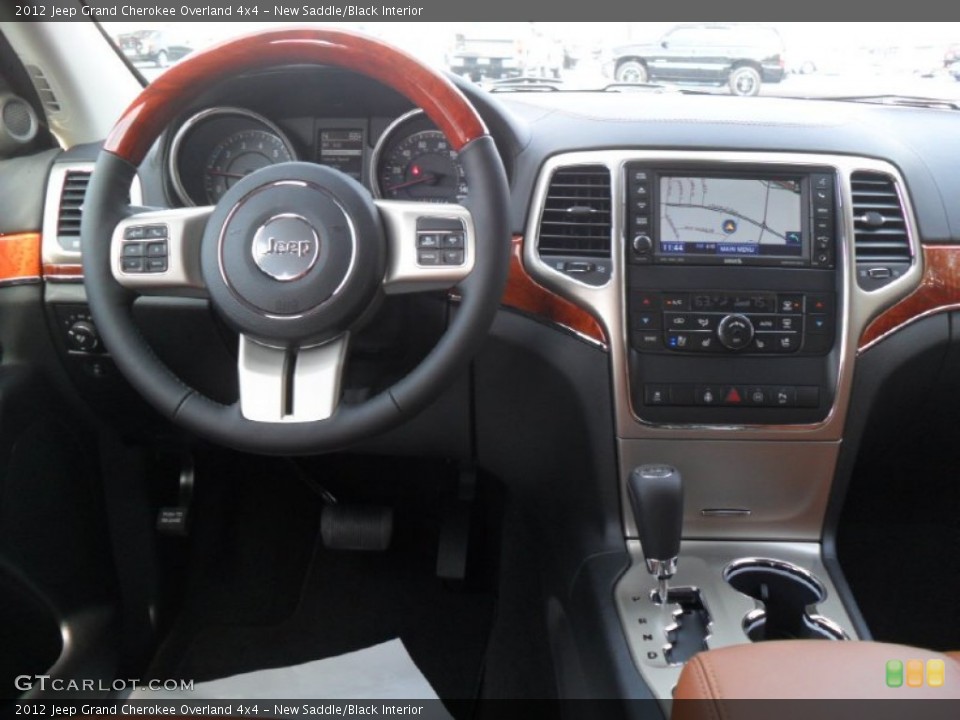 New Saddle/Black Interior Dashboard for the 2012 Jeep Grand Cherokee Overland 4x4 #56822020
