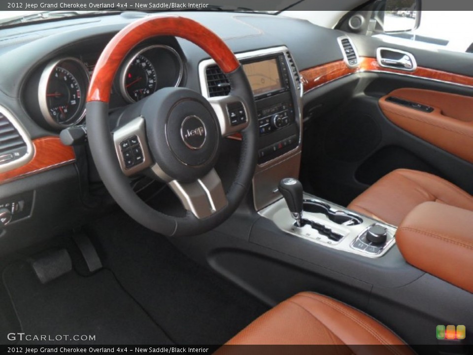 New Saddle/Black Interior Prime Interior for the 2012 Jeep Grand Cherokee Overland 4x4 #56822089