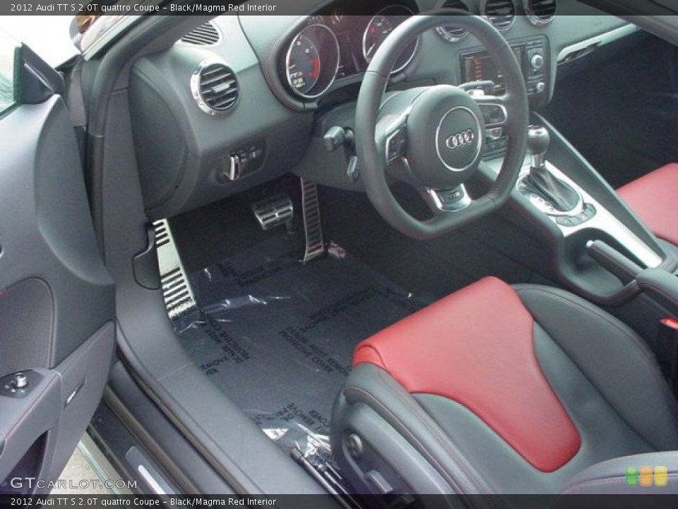 Black/Magma Red Interior Photo for the 2012 Audi TT S 2.0T quattro Coupe #56822245