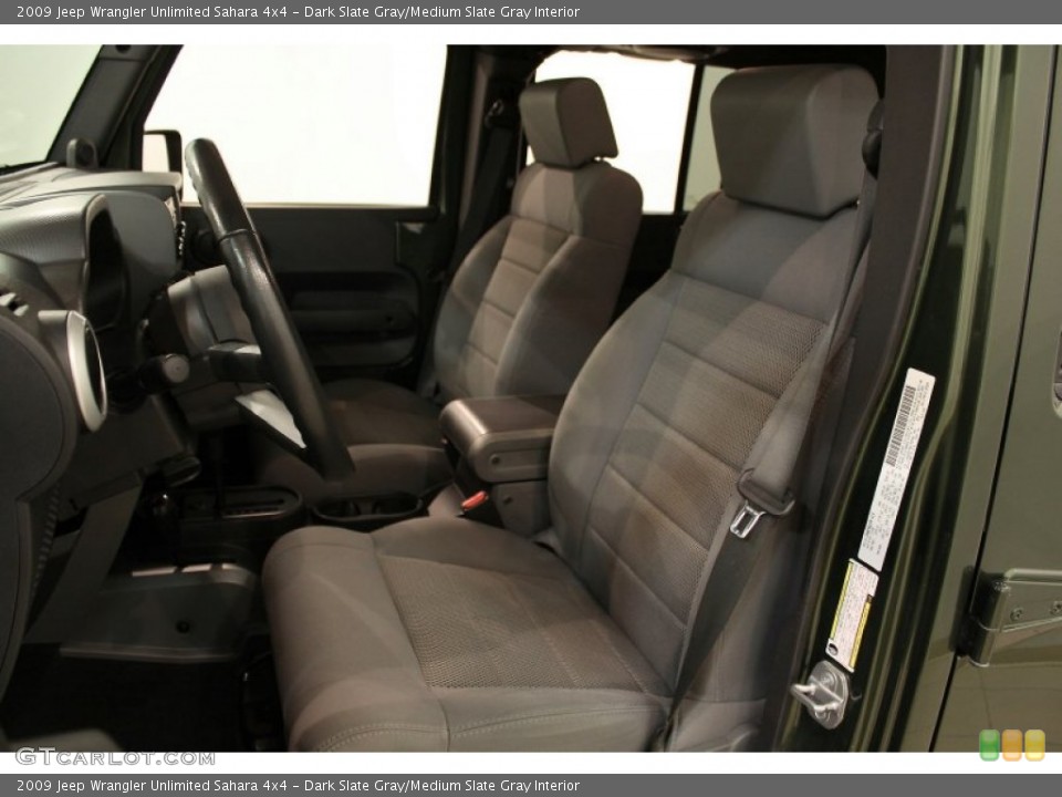 Dark Slate Gray/Medium Slate Gray Interior Photo for the 2009 Jeep Wrangler Unlimited Sahara 4x4 #56822827