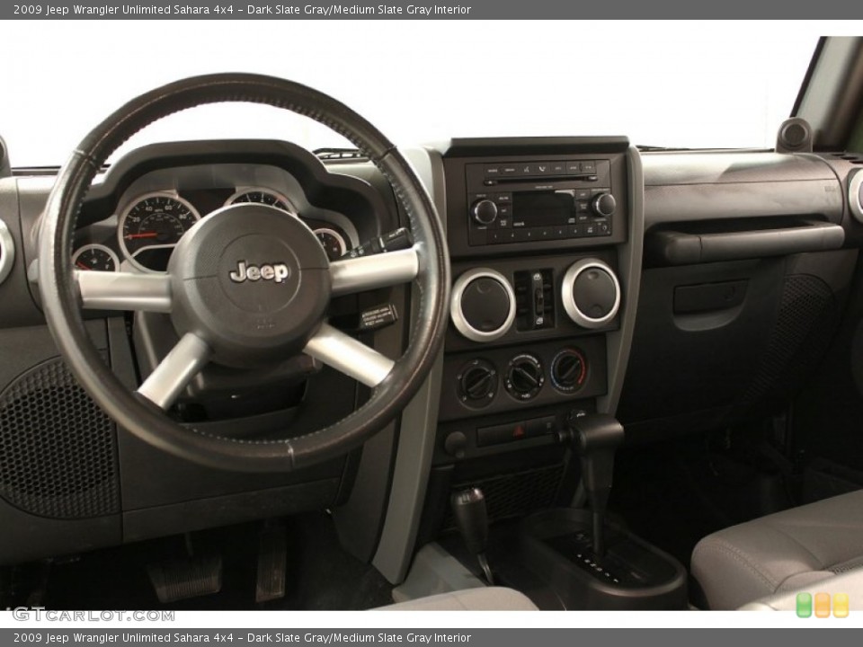 Dark Slate Gray/Medium Slate Gray Interior Dashboard for the 2009 Jeep Wrangler Unlimited Sahara 4x4 #56822833
