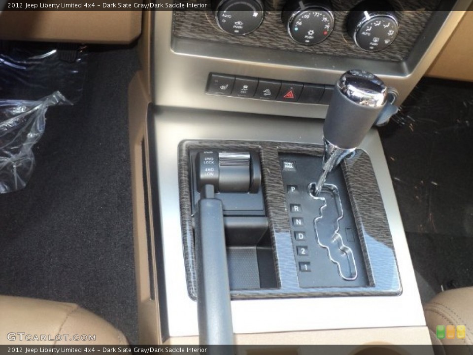 Dark Slate Gray/Dark Saddle Interior Transmission for the 2012 Jeep Liberty Limited 4x4 #56824759