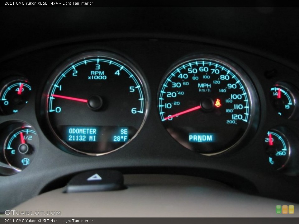Light Tan Interior Gauges for the 2011 GMC Yukon XL SLT 4x4 #56824783