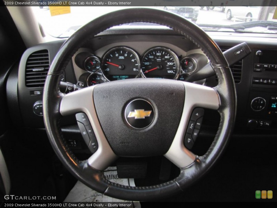 Ebony Interior Steering Wheel for the 2009 Chevrolet Silverado 3500HD LT Crew Cab 4x4 Dually #56826082