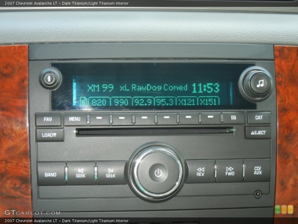 Dark Titanium/Light Titanium Interior Audio System for the 2007 Chevrolet Avalanche LT #56826553
