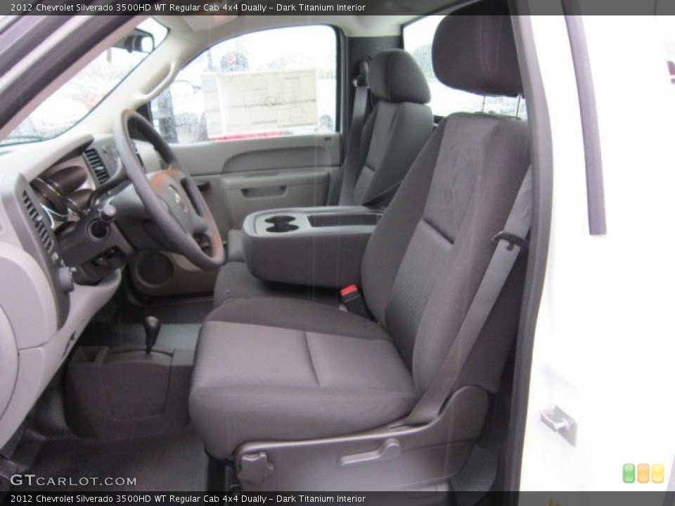 Dark Titanium Interior Photo for the 2012 Chevrolet Silverado 3500HD WT Regular Cab 4x4 Dually #56829938