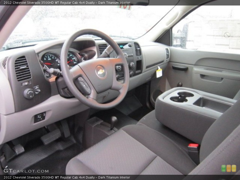 Dark Titanium Interior Prime Interior for the 2012 Chevrolet Silverado 3500HD WT Regular Cab 4x4 Dually #56829947