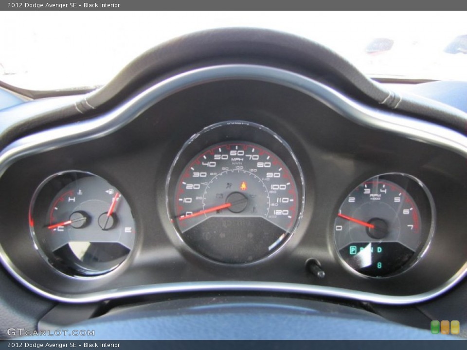 Black Interior Gauges for the 2012 Dodge Avenger SE #56831375