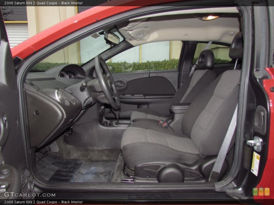 Black Interior Photo for the 2006 Saturn ION 2 Quad Coupe #56832404