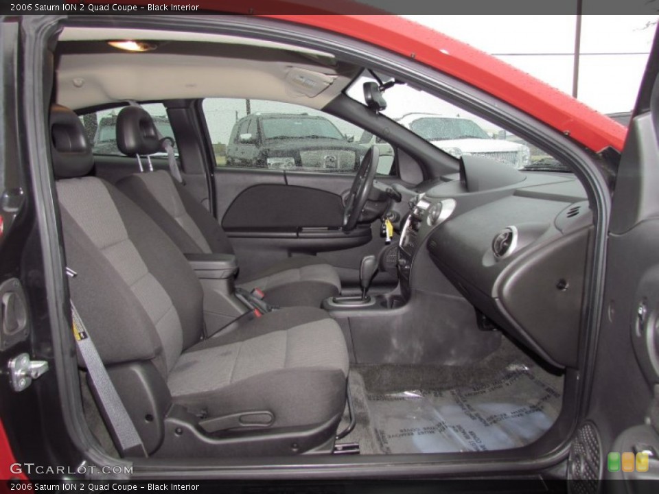 Black Interior Photo for the 2006 Saturn ION 2 Quad Coupe #56832413