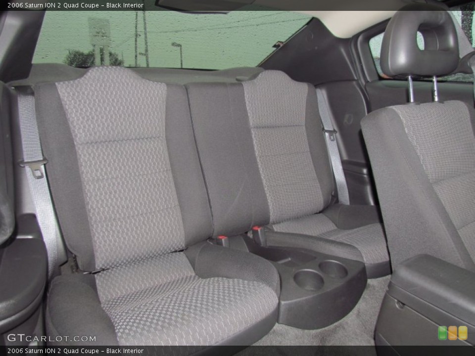 Black Interior Photo for the 2006 Saturn ION 2 Quad Coupe #56832422