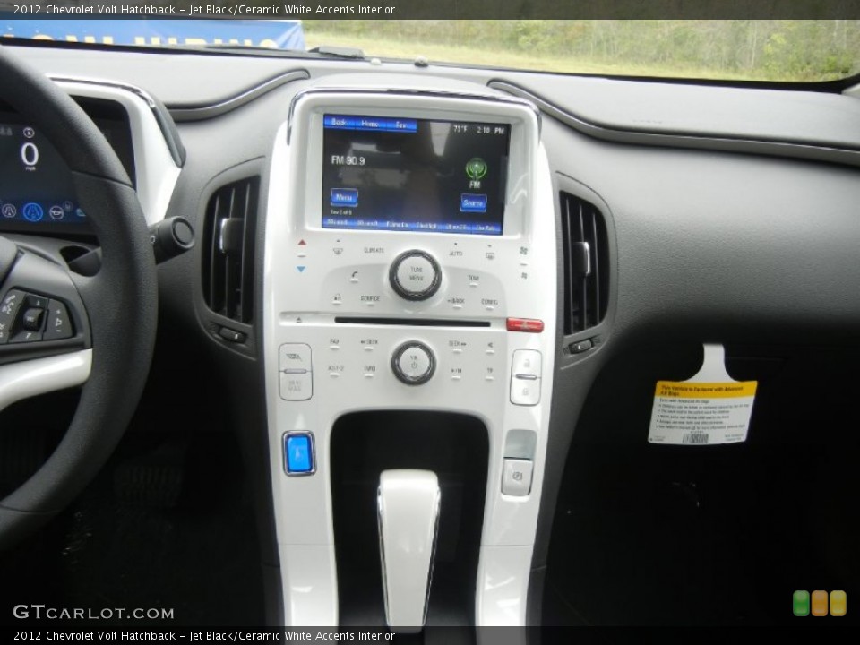 Jet Black/Ceramic White Accents Interior Dashboard for the 2012 Chevrolet Volt Hatchback #56833025