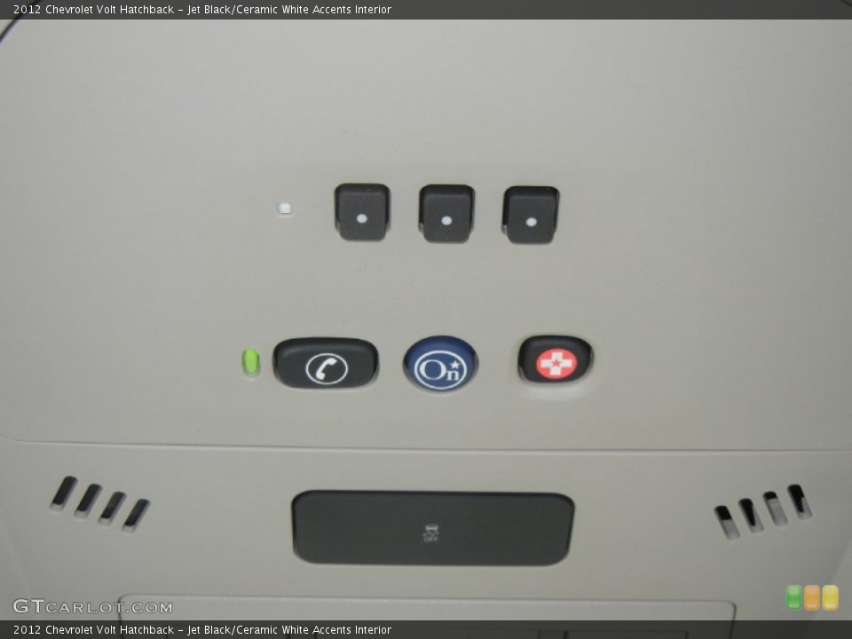 Jet Black/Ceramic White Accents Interior Controls for the 2012 Chevrolet Volt Hatchback #56833064