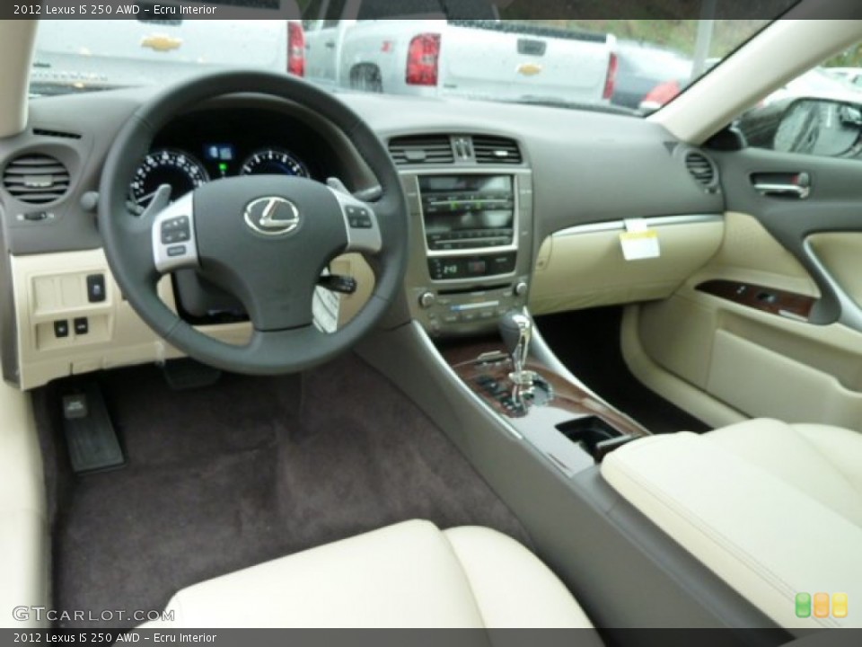 Ecru Interior Dashboard for the 2012 Lexus IS 250 AWD #56834108