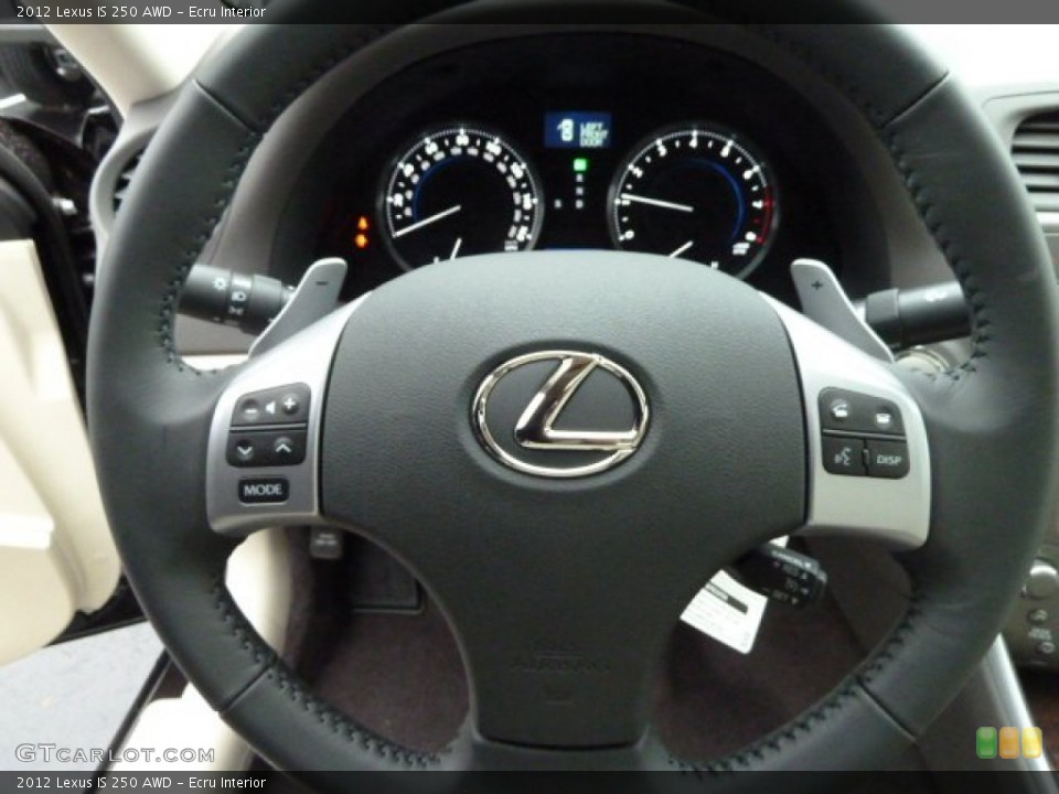 Ecru Interior Steering Wheel for the 2012 Lexus IS 250 AWD #56834153