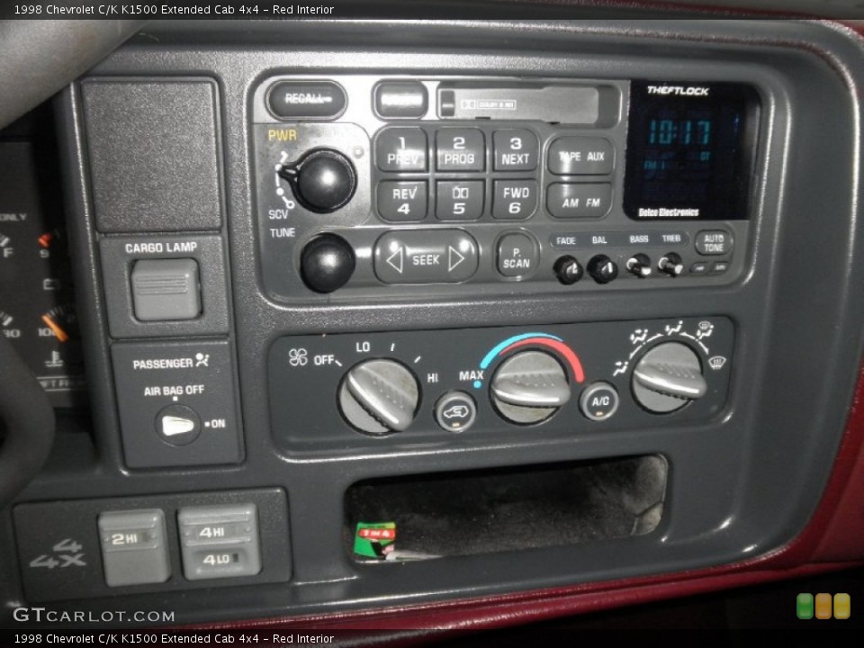 Red Interior Audio System for the 1998 Chevrolet C/K K1500 Extended Cab 4x4 #56834447
