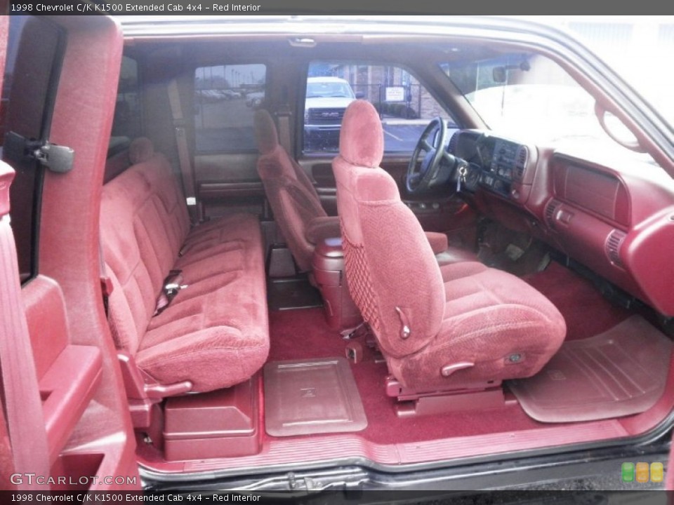 Red Interior Photo for the 1998 Chevrolet C/K K1500 Extended Cab 4x4 #56834522