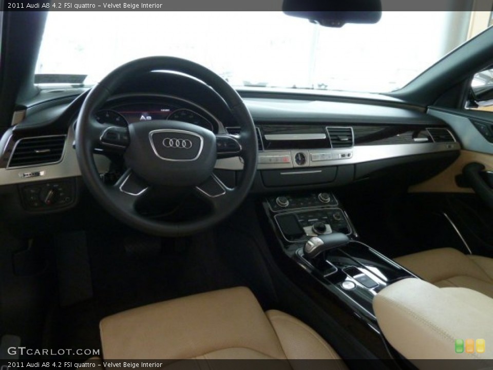 Velvet Beige Interior Dashboard for the 2011 Audi A8 4.2 FSI quattro #56836484