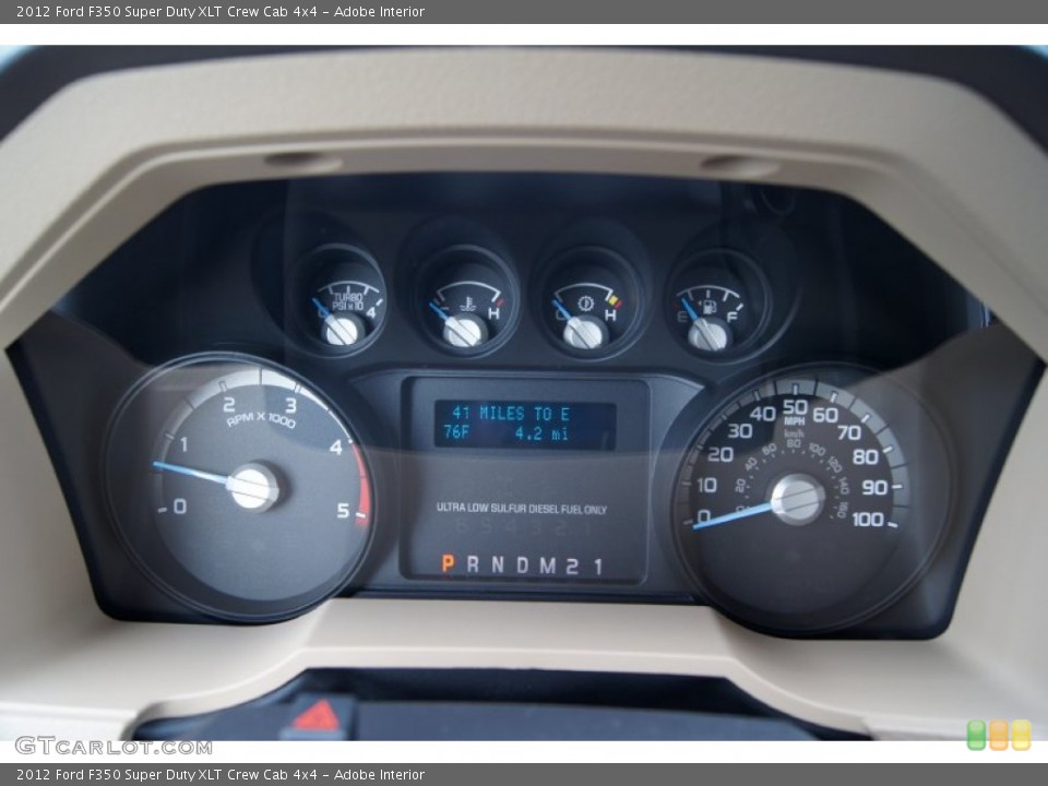 Adobe Interior Gauges for the 2012 Ford F350 Super Duty XLT Crew Cab 4x4 #56837882