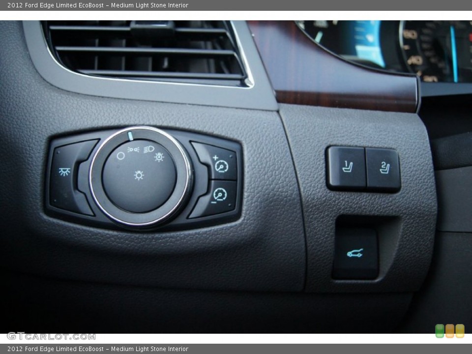 Medium Light Stone Interior Controls for the 2012 Ford Edge Limited EcoBoost #56838289