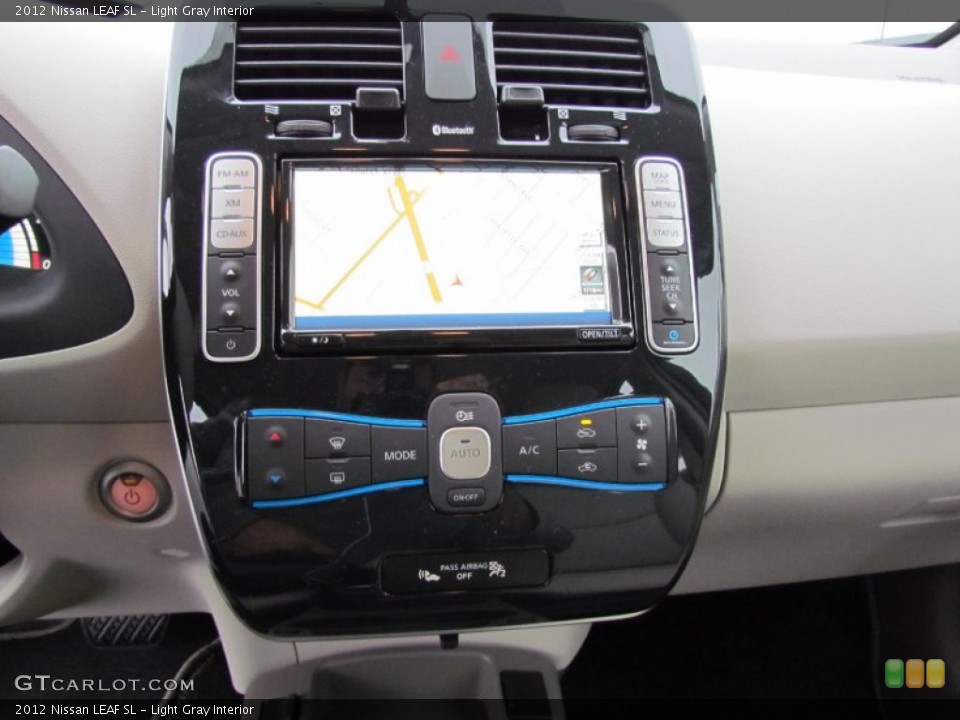 Light Gray Interior Navigation for the 2012 Nissan LEAF SL #56838581
