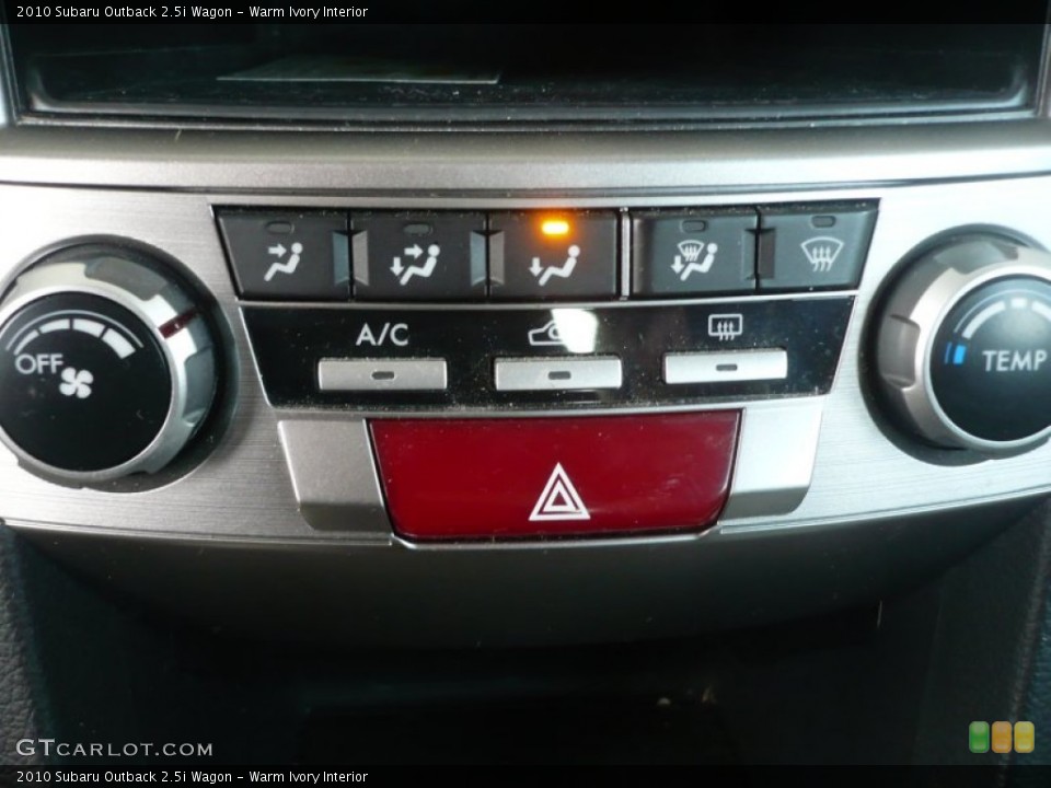 Warm Ivory Interior Controls for the 2010 Subaru Outback 2.5i Wagon #56839307