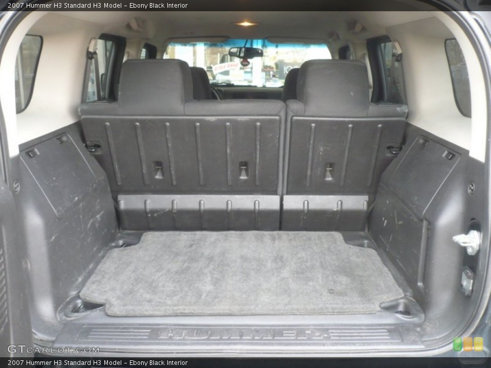 Ebony Black Interior Trunk for the 2007 Hummer H3  #56839682
