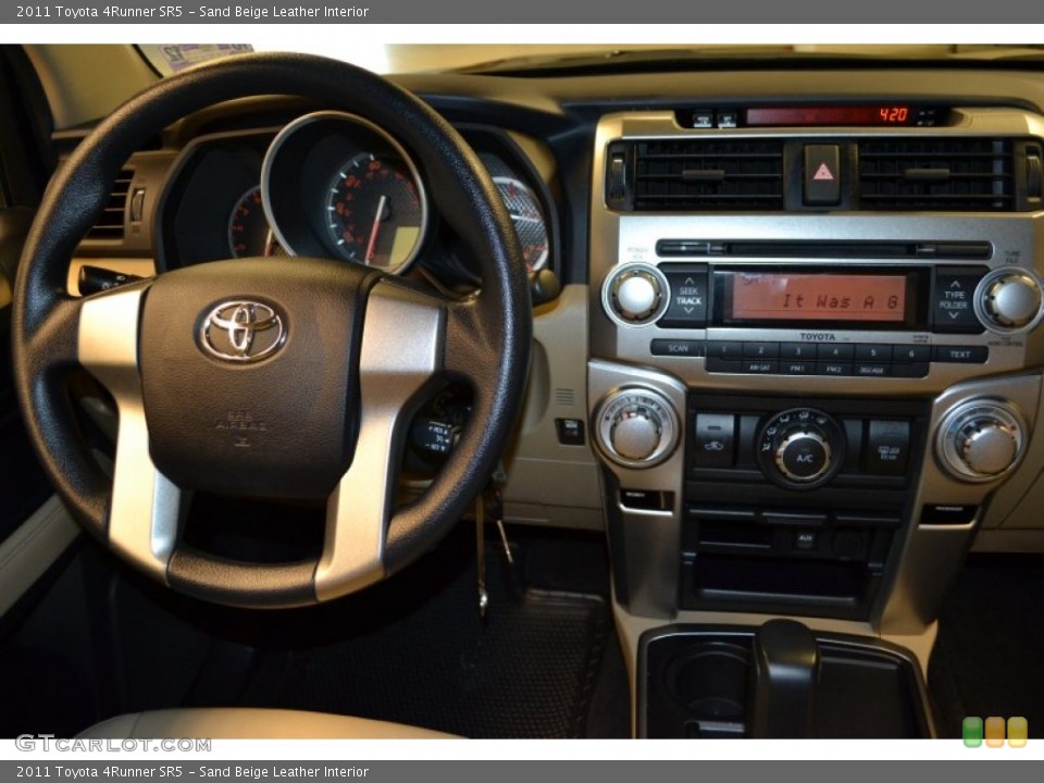 Sand Beige Leather Interior Dashboard for the 2011 Toyota 4Runner SR5 #56842053