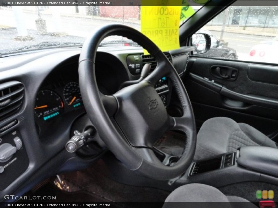 Graphite Interior Steering Wheel for the 2001 Chevrolet S10 ZR2 Extended Cab 4x4 #56842475