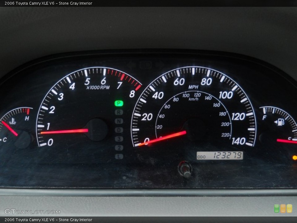 Stone Gray Interior Gauges for the 2006 Toyota Camry XLE V6 #56843285