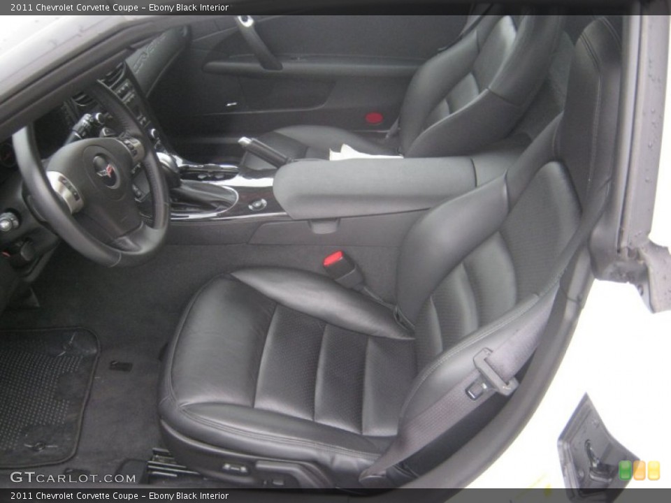 Ebony Black Interior Photo for the 2011 Chevrolet Corvette Coupe #56843786