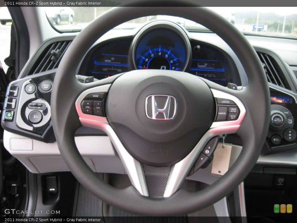 Gray Fabric Interior Steering Wheel for the 2011 Honda CR-Z Sport Hybrid #56844691