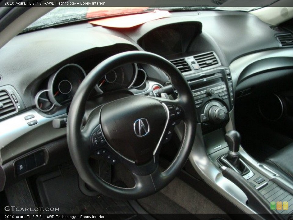 Ebony Interior Dashboard for the 2010 Acura TL 3.7 SH-AWD Technology #56846195