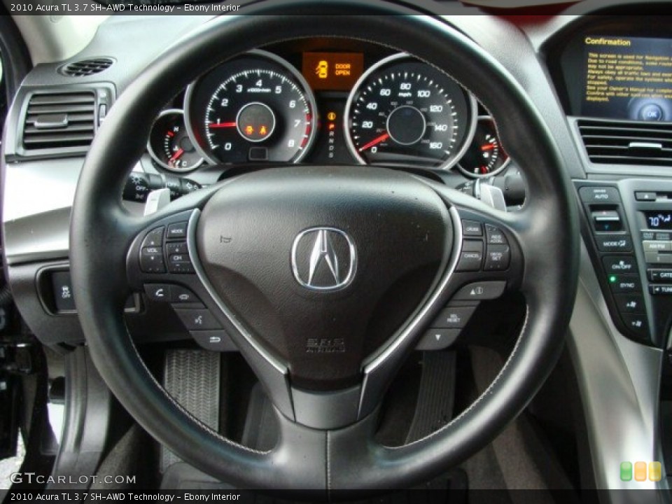 Ebony Interior Steering Wheel for the 2010 Acura TL 3.7 SH-AWD Technology #56846224