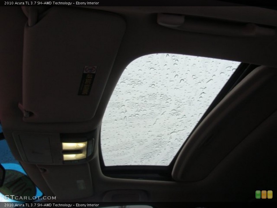 Ebony Interior Sunroof for the 2010 Acura TL 3.7 SH-AWD Technology #56846276
