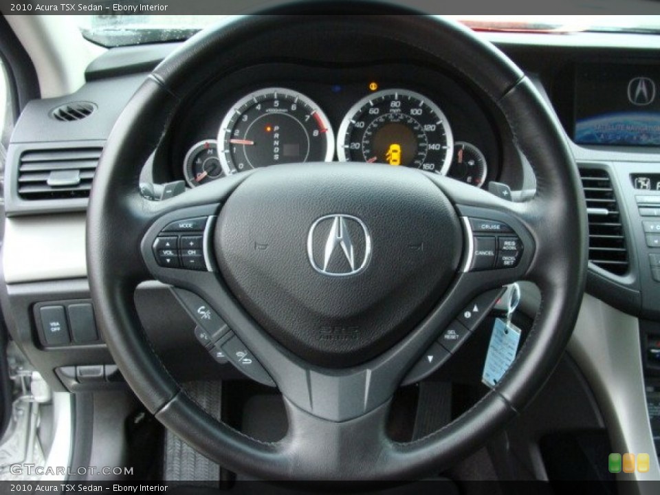 Ebony Interior Steering Wheel for the 2010 Acura TSX Sedan #56846519