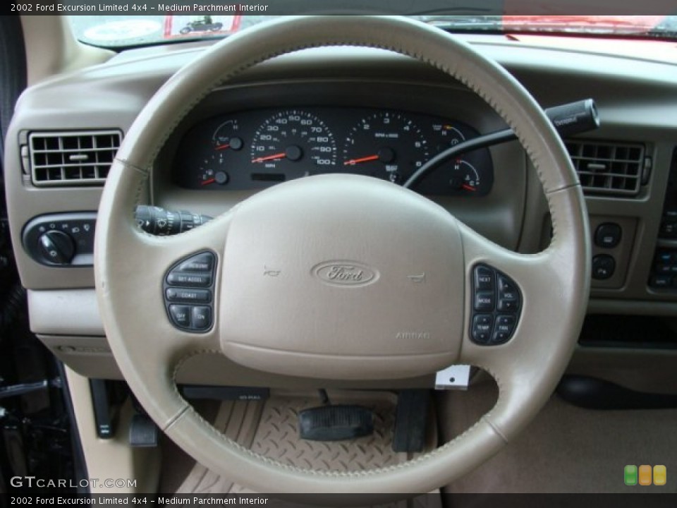 Medium Parchment Interior Steering Wheel for the 2002 Ford Excursion Limited 4x4 #56847392