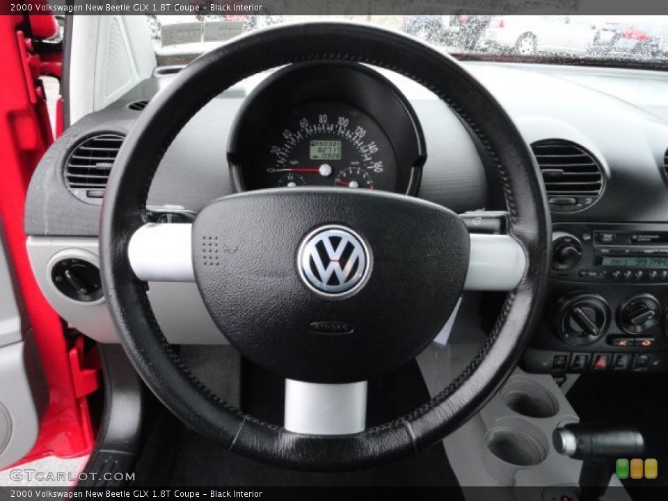 Black Interior Steering Wheel for the 2000 Volkswagen New Beetle GLX 1.8T Coupe #56848073